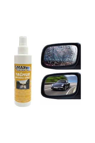 Yağmur Kaydırıcı Sprey 200ml Cam Yüzeyde Su İtici Formül Gmax Gold Serisi Glz02005098