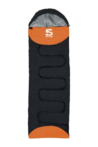 SAVAGE Blink -20 C Siyah-Portakal Uyku Tulumu (YS-509) Siyah