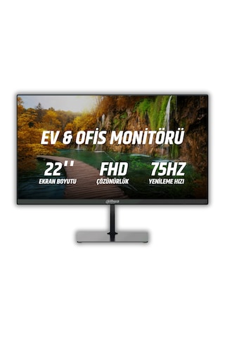 Dahua C200 21.45" 75 Hz 5 MS Full HD LED Monitör