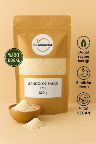 Sultanbahçe Sandaloz Sakızı Toz 100 Gr Öğütülmüş