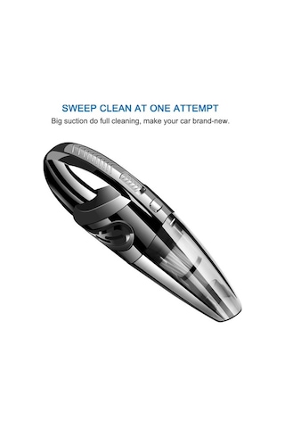 Tongxida Hızlı Şarj Elde Taşınabilir Akülü Araba Süpürge Siyah