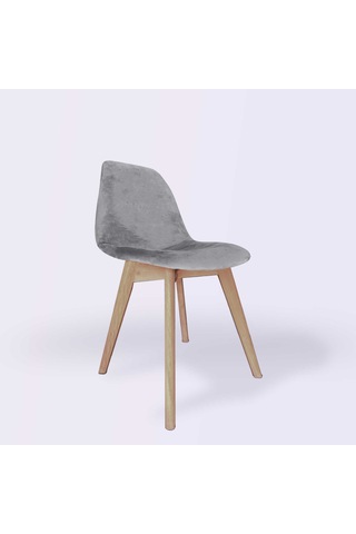 Woodesk Dallas Ağaç Ayaklı, Gri Renk Sandalye Snd3023-grı