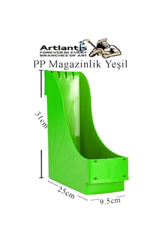 Plastik Magazinlik Yeşil 2 Adet Plastik Kutu Klasörü Magazinlik A4 Dosya Ve Masa Düzenleyici Sınıf Ev Ofis