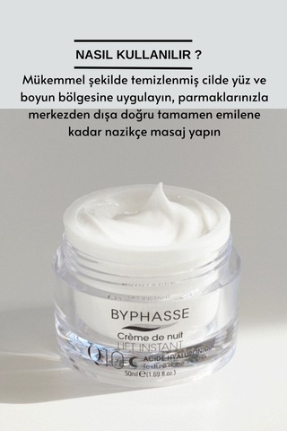 Byphasse Koenzim Q10 Hyaluronik Asit İçerikli Yaşlanma Karşıtı Gece Kremi 50 ML