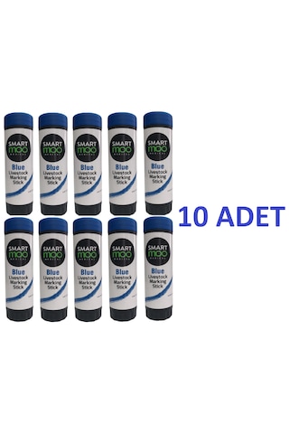 Smartmoo Hayvan İşaretleme Kalemi Mavi 10 Lu Raidex Üretim