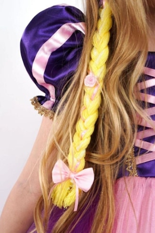 Cantoy Rapunzel Prenses Kız Çocuk Elbise Mor