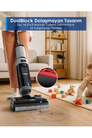 Tineco Floor One I5 Stretch Plus Kablosuz Islak Kuru Süpürge