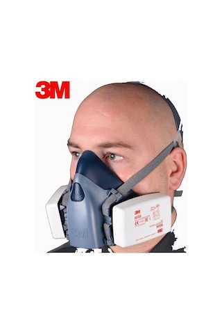 3M 7502 + 7503 Serisi Yarım Yüz Gaz Maskesi