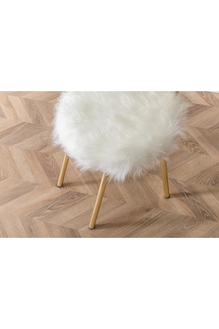 Peluş Gold Kelebek Sandalye Tasarım Sandalyesi