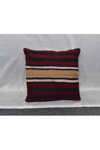 Zehra Abla Halı Yeni El Dokuma Dekoratif Kilim Kırlent Yastık Kılıfı 6706 Çok Renkli