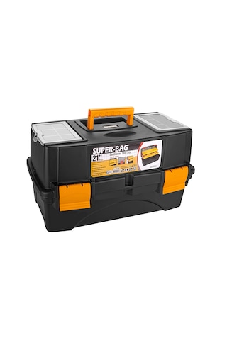 Takım Çantası Alet Kutusu Kapaklı Mini Bölmeli Organizer Dayanıklı Plastik Malzeme 14'' Uzunluk 50cm