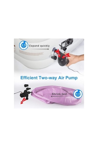 Elektric Air Pump 220v Elektrikli Hava Pompası Şişme Yatak Bot Simit Şişme Koltuk Deniz Yatağı Pompa Diğer