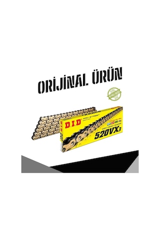Dıd Honda Nc750x Dct 2014-2025 520-114 Bakla Vx3 X-ring Zincir Gold Renk Dıd Honda Nc750x Dct 2014-2025 520-114 Bakla Vx3 X-ring Zincir Gold Renk