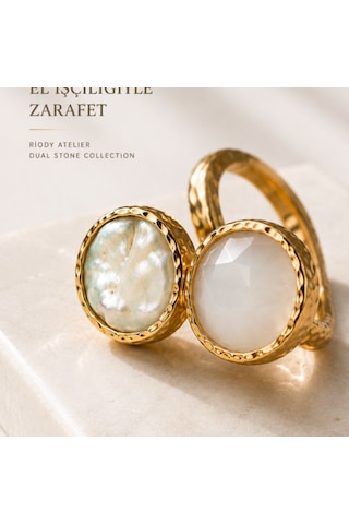 Riody Atelier No.02 Ayarlanabilir Gold Kadın Yüzük Sarı Altın