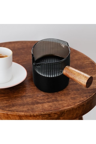 Homyl Çayevi Cafe Için Cam Ölçüm Kabı Isıya Dayanıklı Stil F 100ml