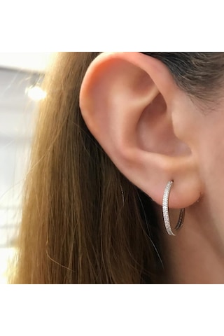 Stela Desıgn Halka Gümüş Küpe