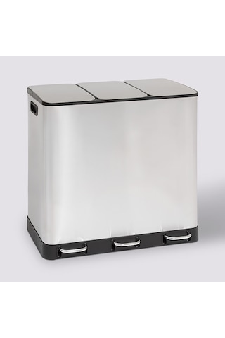 Arıane-metal Pedallı 3 18 Lt.çöp Kutusu/çelik Metal
