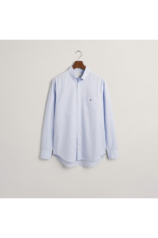 Gant Erkek Mavi Regular Fit Logolu Gömlek-14903 455-mavi