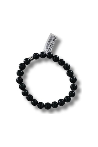 Dumanlı Kuvars Doğal Taş Erkek Bileklik Gri