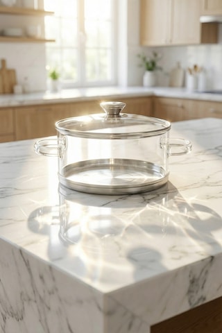 Pureglass Isıya Dayanıklı Cam Tencere - 20 Cm - 2.5 L Çok Renkli