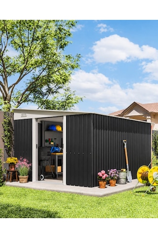 Garden Vault Metal Bahçe Depolama Kulübesi