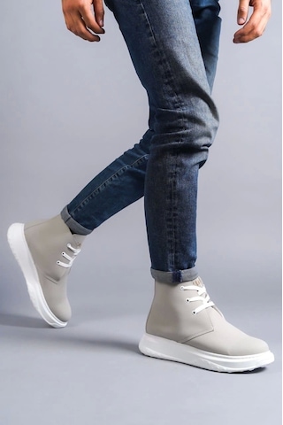 Slw204 Franca Bağcıklı Süet Erkek Spor Bot Bt Gri Gri