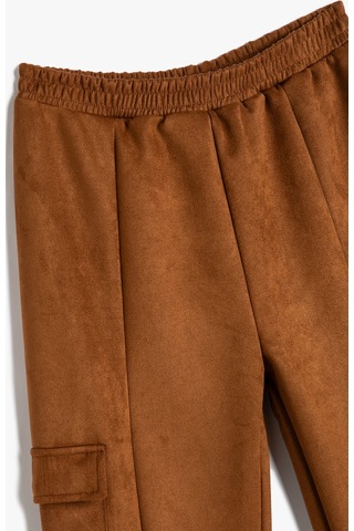 Koton Basic Jogger Eşofman Altı Cep Detaylı Beli Lastikli Deve Tüyü 4wkg40157ak 4WKG40157AK100 Taba