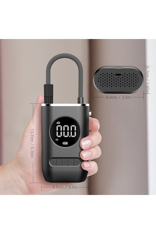 Reedark Oto El Tipi Kablosuz Şarjlı Hava Pompa, Araba Lastiği İçin Elektrikli Taşınabilir Şişirme Cihazı