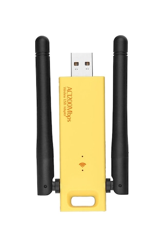 Yaozixa Usb 3.0 Kablosuz Ağ Kartı, 1200mbps, 2.4/5ghz Çift Frekans, 802.11ac, Dışarıdaki Çift Anten, Wd-4602ac Modeli