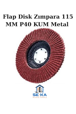 Flap Disk Zımpara 115 Mm P40 Kum Metal - Ahşap Taşlama Diski 5 Adet