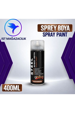 İst Steel Sprey Boya Kahverengi 400 Ml 12 Kahverengi