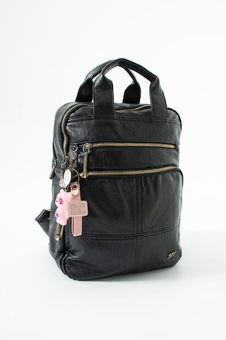 Baginn Vegan Deri Kadın Sırt Çantası Laptop-evrak Sırt Çantası 33 25 Cm Işıklı Charm Hediyeli Siyah