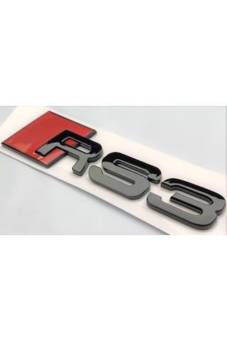 Audi Rs3 Piano Black Bagaj Yazısı Arması Logosu 3m 3d Abs