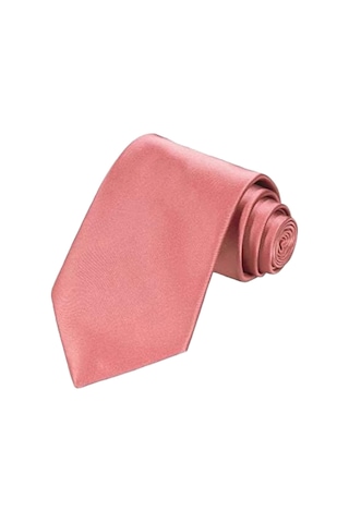 Tezzgelsin Saten Kravat 4'Lü Pembe - Lacivert - Gümüş - Altın Çok Renkli