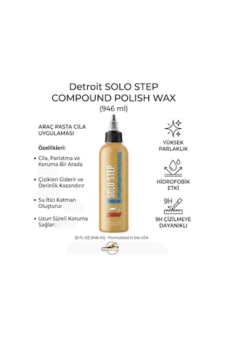 Detroit Solo Step Compound Polish Wax 946 Ml