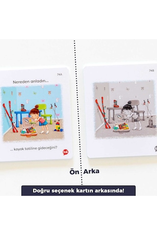 Dil ve Konuşma Becerileri Kart Oyunu Nereden Anladın 80 Kart 3-6