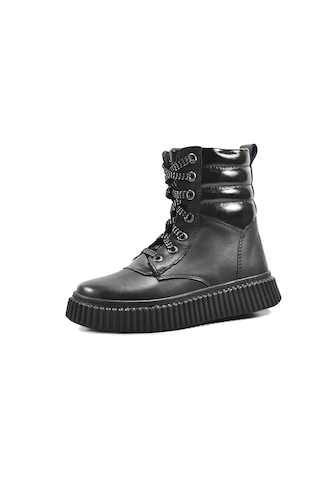 Onlo Ayakkabı Op.7617 Deri Siyah Ortopedik Kız Çocuk Postal Bot Siyah