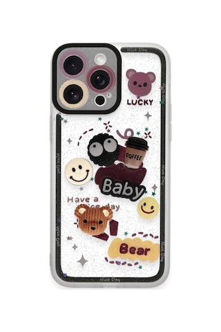 Apple Uyumlu - iPhone 14 Pro Kılıf Sweet Desenli Silikon Kapak - Sarı