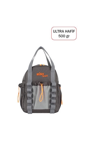 Dada Fonksiyonel Ultra Hafif Gri Kadın Sırt Çanta El Ve Omuzda Kullanım Yeni Nesil Su İtici Kumaş