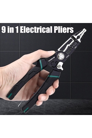 Sones Tuosen 9'u 1 Arada Çok Amaçlı Kablo Soyucu Sivri Burunlu Kablo Kesme Ve Kıvırma Aleti