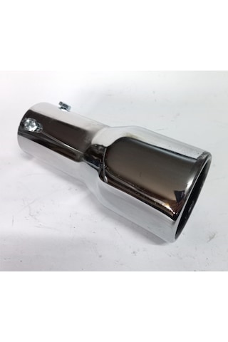 Antipas İç Kaplamalı Islık Sesli 50 Mm Nikelaj Tekli Egzoz Eksoz Ucu