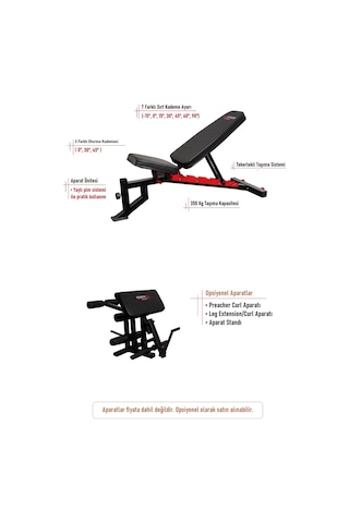 Temfitness Bench 5000 Ağırlık Sehpası