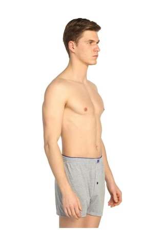 Tutku Erkek Penye Boxer - 2'Li Paket - Gri 001