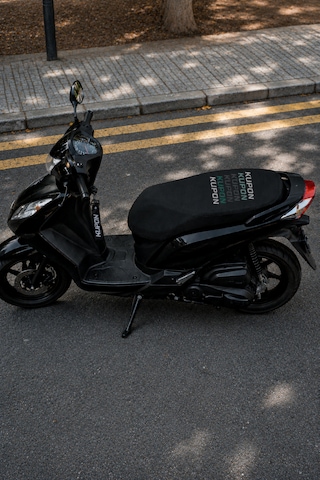 Kupon Yazılı Motosiklet Sele Kılıfı Kumaş Ve Anahtarlık Seti Siyah Dekoratif