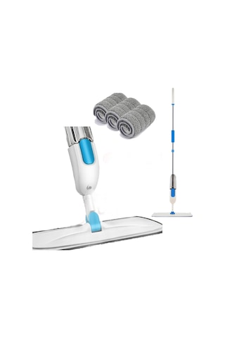 Havana 360 Derece Dönen Su Püskürtmeli Sprey Mop + 3 Mikrofiber Bez