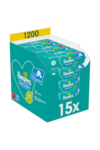 Prima Pampers Baby Islak Havlu Temiz Ve Ferah 80 x 15 1200 Yaprak