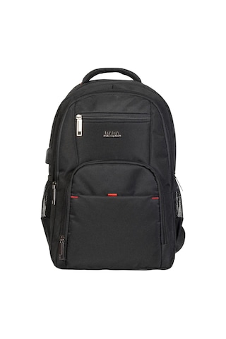 Dada Laptop Bölmeli 15.inç Su Geçirmez Kumaş Günlük Okul Sırt Çantası Siyah