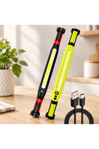Şarjlı Mıknatıslı Led Çalışma Lambası Type-c, 360 Döner, 52.5 Cm Diğer