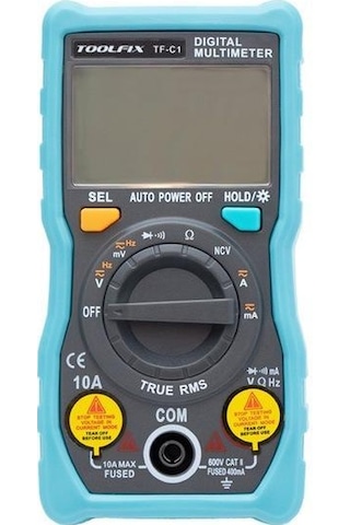 Toolfıx Tf-c1 Mini Cep Tipi True Rms Dijital Multimetre Ncv