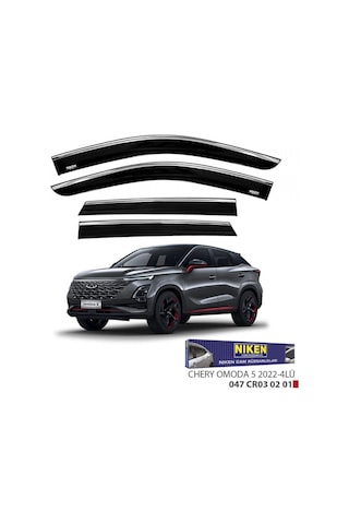 Niken Chery Omoda 5 2022+ Kromlu Cam Rüzgarlığı 4 Lü